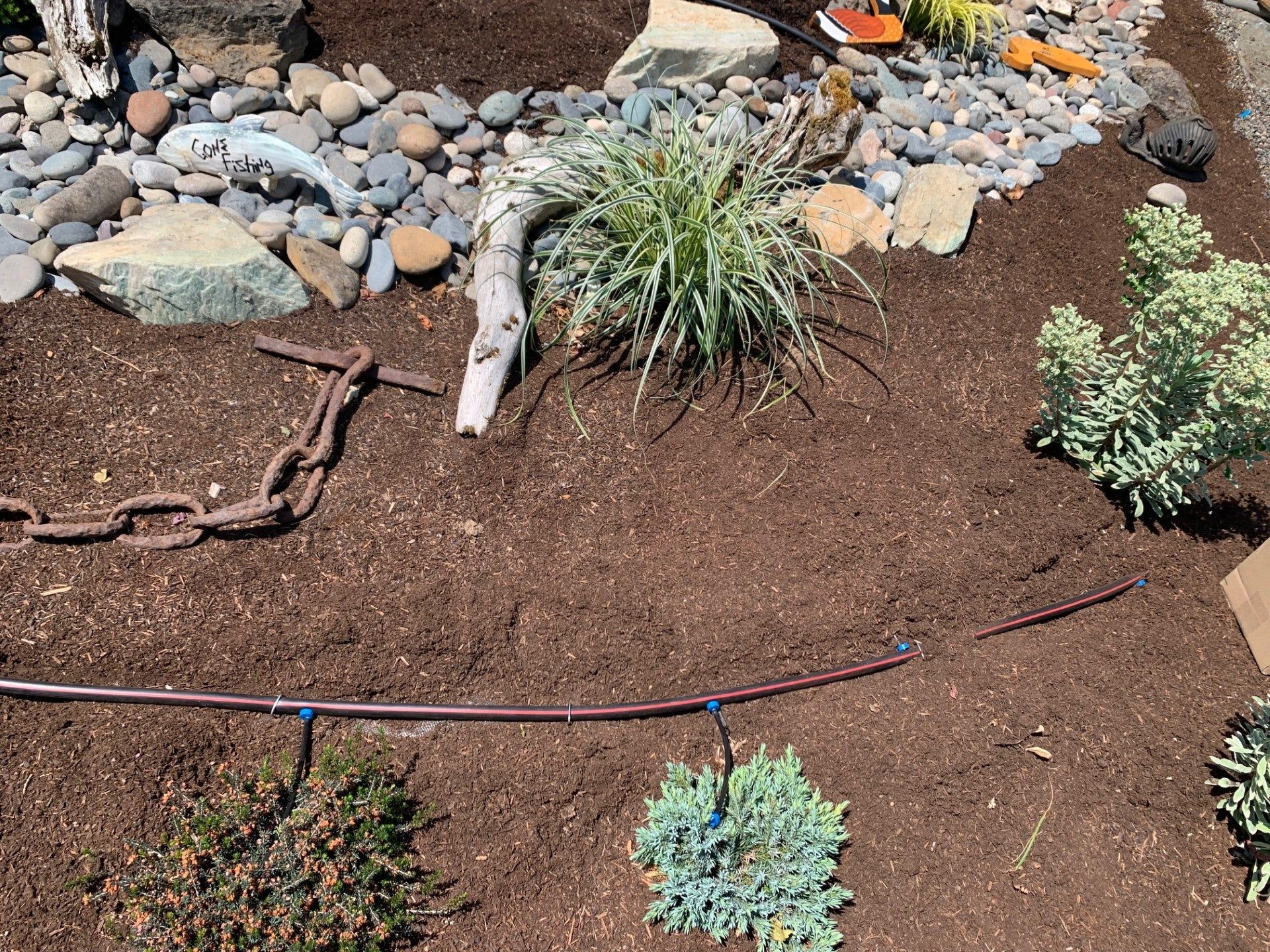Rock garden installation, Clark County WA